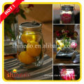 4 led hot sale clear solar glass jar light